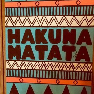 Hakuna matata painting